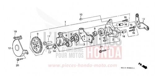 OELPUMPE (2) XR250RF de 1985